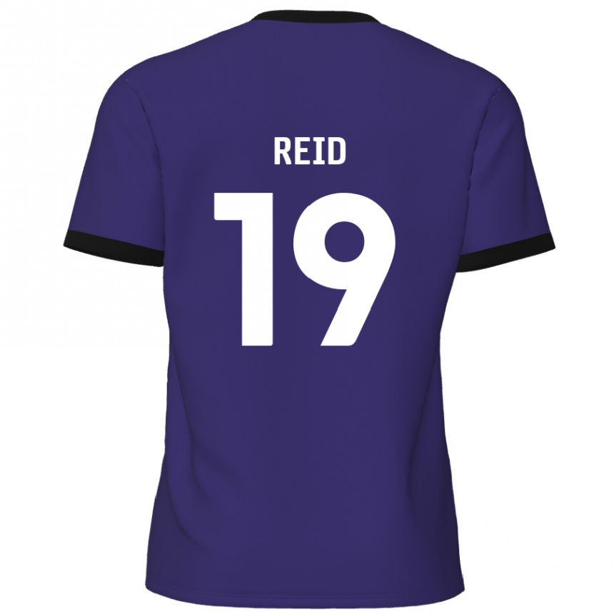 Vaikiškas Jamie Reid #19 Violetinė Išvykos Marškinėliai 2024/25 T-Shirt