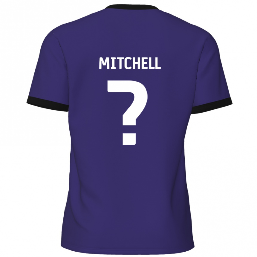 Vaikiškas Rylee Mitchell #0 Violetinė Išvykos Marškinėliai 2024/25 T-Shirt