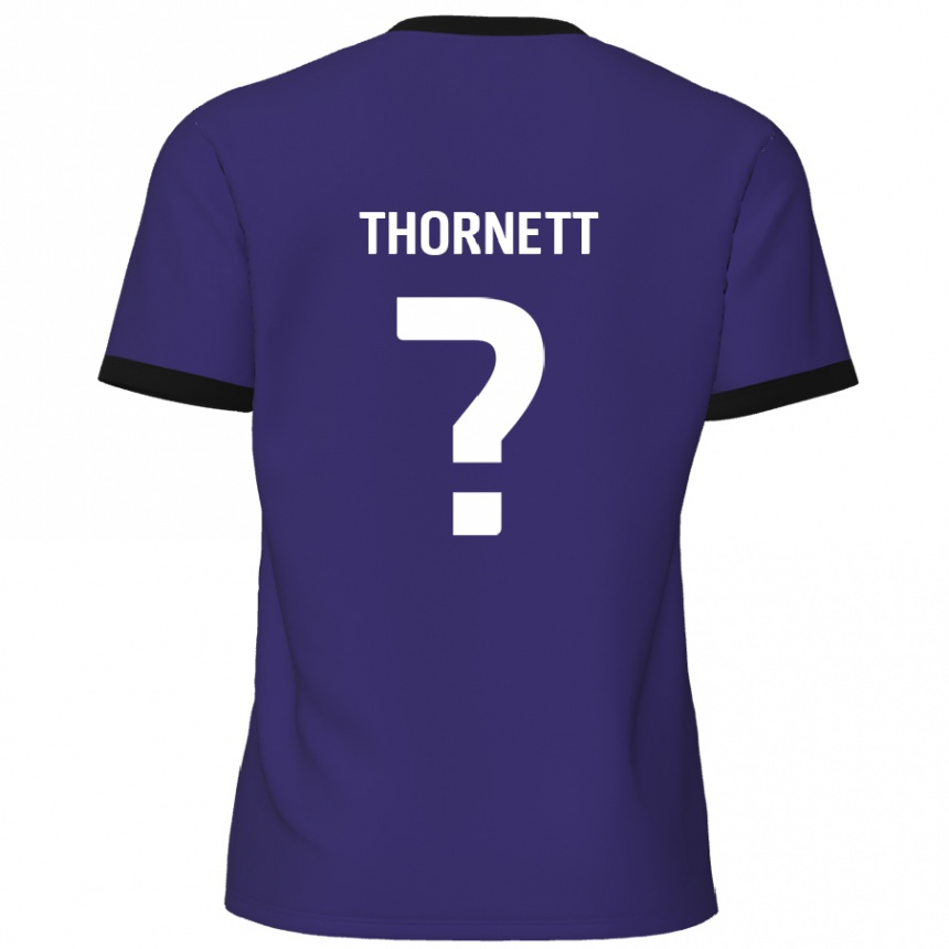 Vaikiškas Alfie Thornett #0 Violetinė Išvykos Marškinėliai 2024/25 T-Shirt