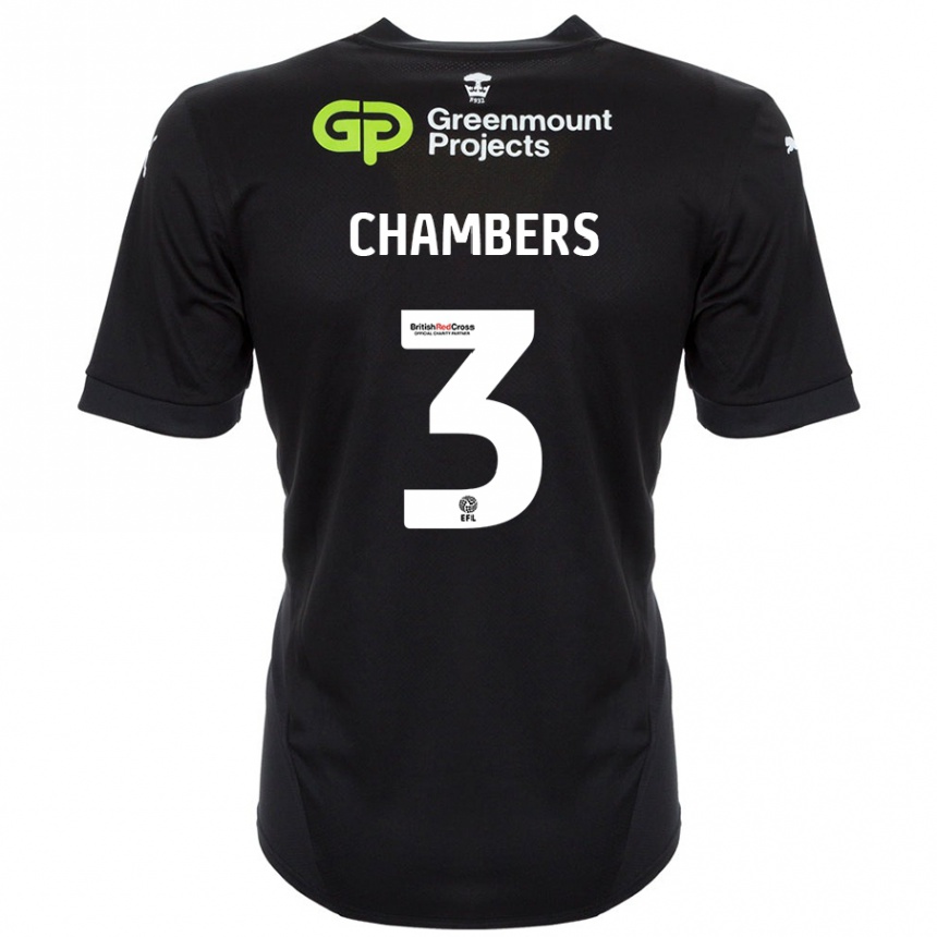 Vaikiškas Luke Chambers #3 Juoda Išvykos Marškinėliai 2024/25 T-Shirt