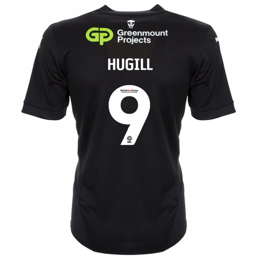 Vaikiškas Joe Hugill #9 Juoda Išvykos Marškinėliai 2024/25 T-Shirt