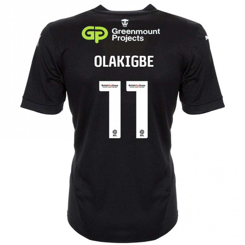 Vaikiškas Michael Olakigbe #11 Juoda Išvykos Marškinėliai 2024/25 T-Shirt