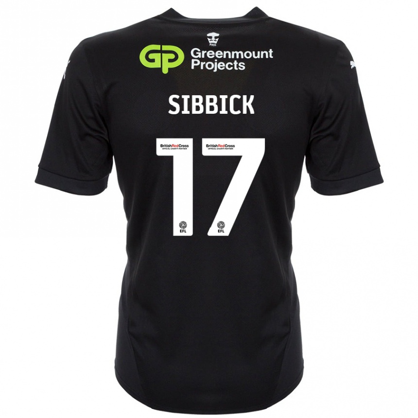 Vaikiškas Toby Sibbick #17 Juoda Išvykos Marškinėliai 2024/25 T-Shirt