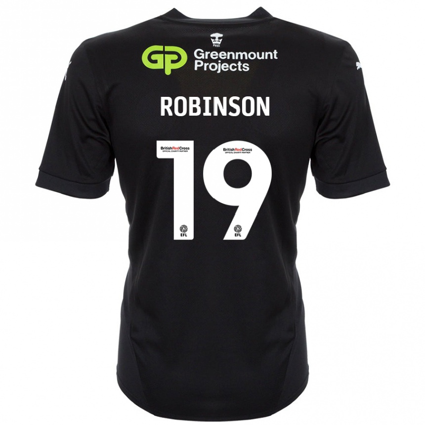 Vaikiškas Luke Robinson #19 Juoda Išvykos Marškinėliai 2024/25 T-Shirt