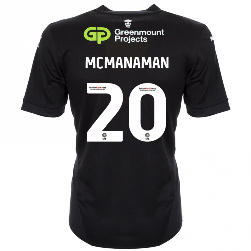 Vaikiškas Callum Mcmanaman #20 Juoda Išvykos Marškinėliai 2024/25 T-Shirt