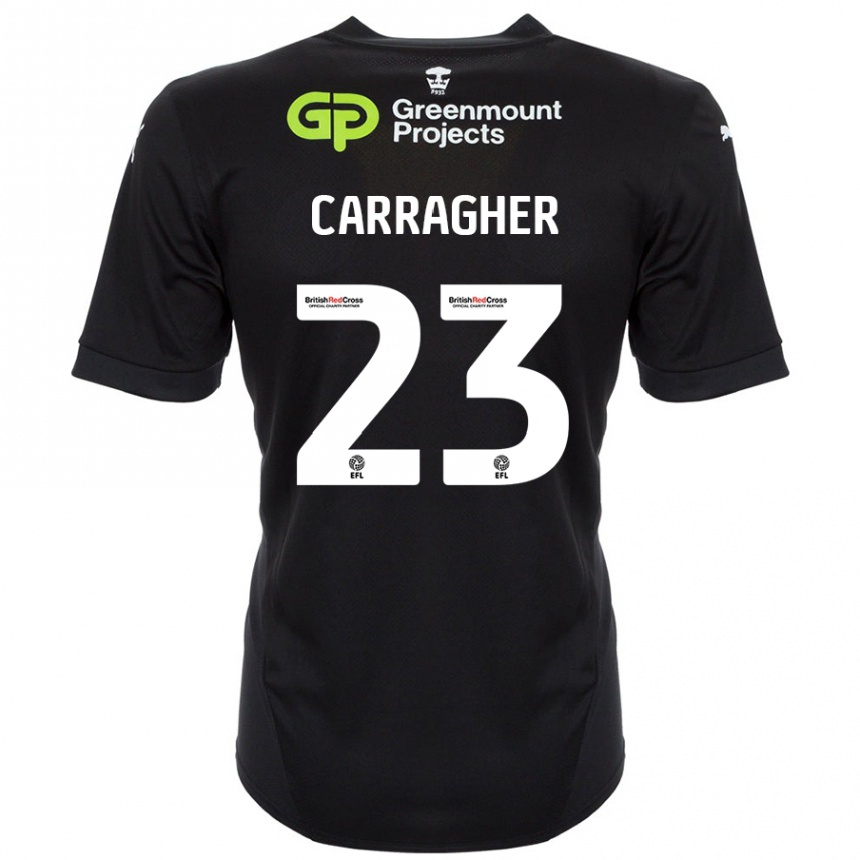 Vaikiškas James Carragher #23 Juoda Išvykos Marškinėliai 2024/25 T-Shirt