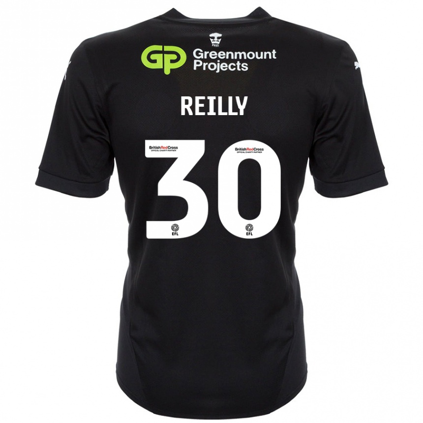 Vaikiškas Jack Reilly #30 Juoda Išvykos Marškinėliai 2024/25 T-Shirt