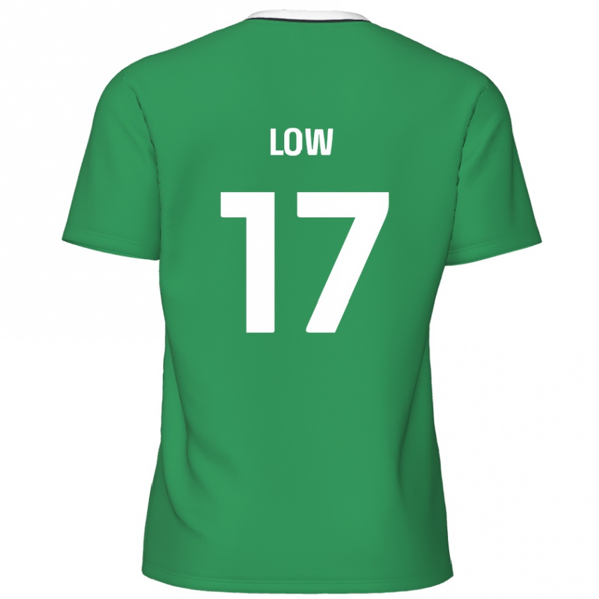 Vaikiškas Joe Low #17 Žalia Baltos Juostelės Išvykos Marškinėliai 2024/25 T-Shirt