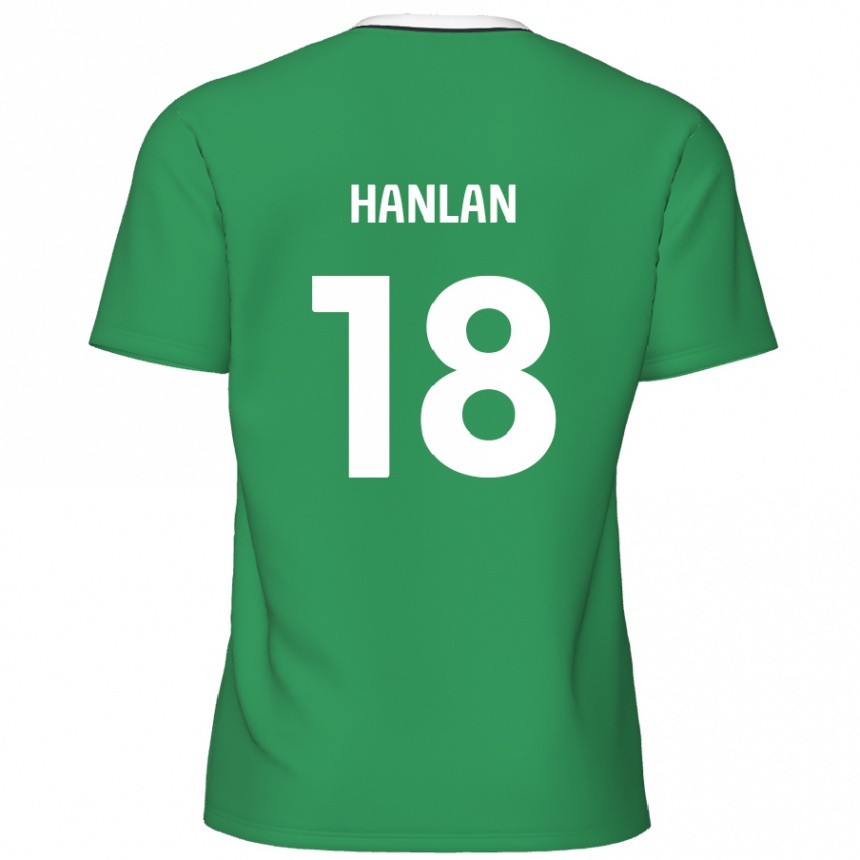 Vaikiškas Brandon Hanlan #18 Žalia Baltos Juostelės Išvykos Marškinėliai 2024/25 T-Shirt