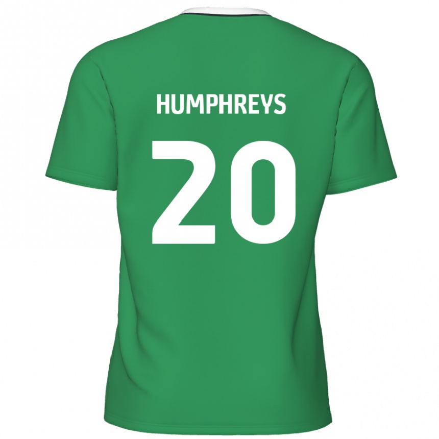 Vaikiškas Cameron Humphreys #20 Žalia Baltos Juostelės Išvykos Marškinėliai 2024/25 T-Shirt