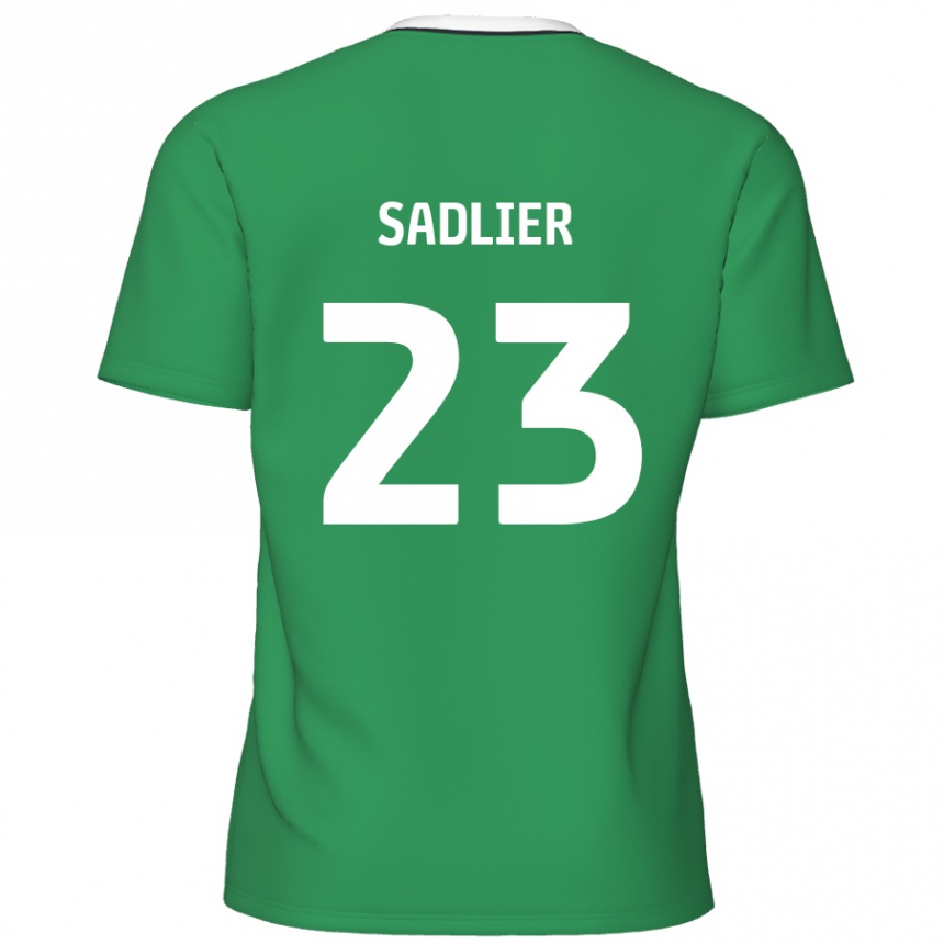 Vaikiškas Kieran Sadlier #23 Žalia Baltos Juostelės Išvykos Marškinėliai 2024/25 T-Shirt