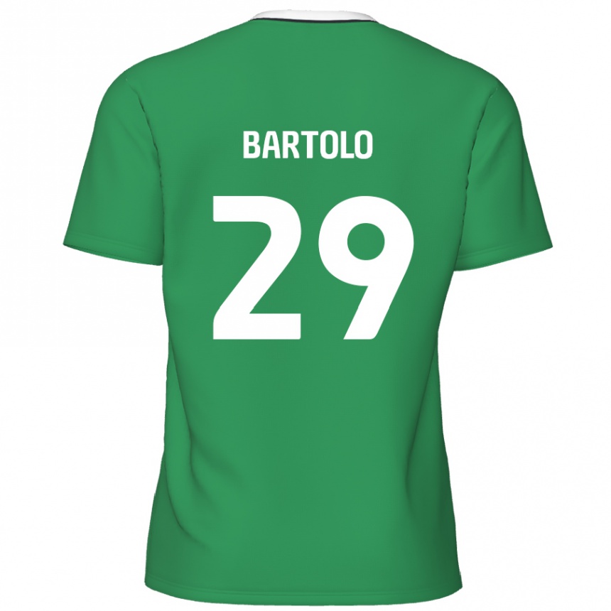 Vaikiškas Jaiden Bartolo #29 Žalia Baltos Juostelės Išvykos Marškinėliai 2024/25 T-Shirt