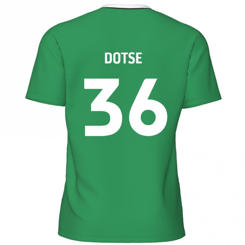 Vaikiškas Jahiem Dotse #36 Žalia Baltos Juostelės Išvykos Marškinėliai 2024/25 T-Shirt