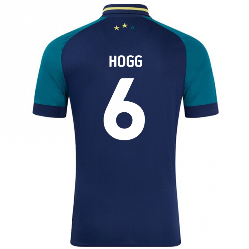 Vaikiškas Jonathan Hogg #6 Navy Tamsiai Žalia Išvykos Marškinėliai 2024/25 T-Shirt