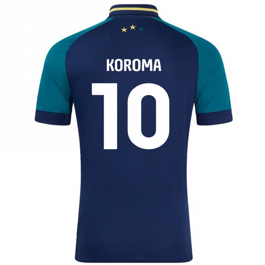 Vaikiškas Josh Koroma #10 Navy Tamsiai Žalia Išvykos Marškinėliai 2024/25 T-Shirt