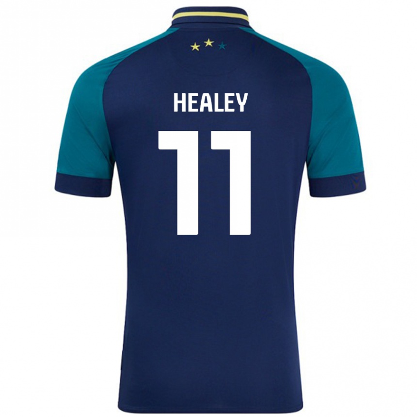 Vaikiškas Rhys Healey #11 Navy Tamsiai Žalia Išvykos Marškinėliai 2024/25 T-Shirt