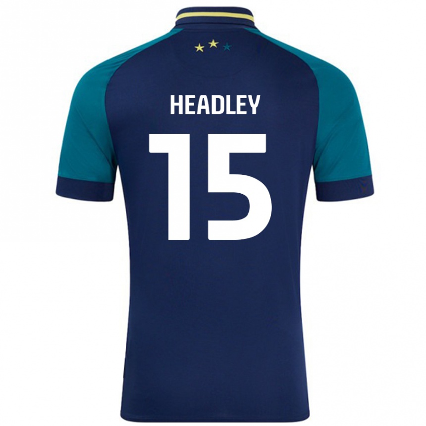 Vaikiškas Jaheim Headley #15 Navy Tamsiai Žalia Išvykos Marškinėliai 2024/25 T-Shirt