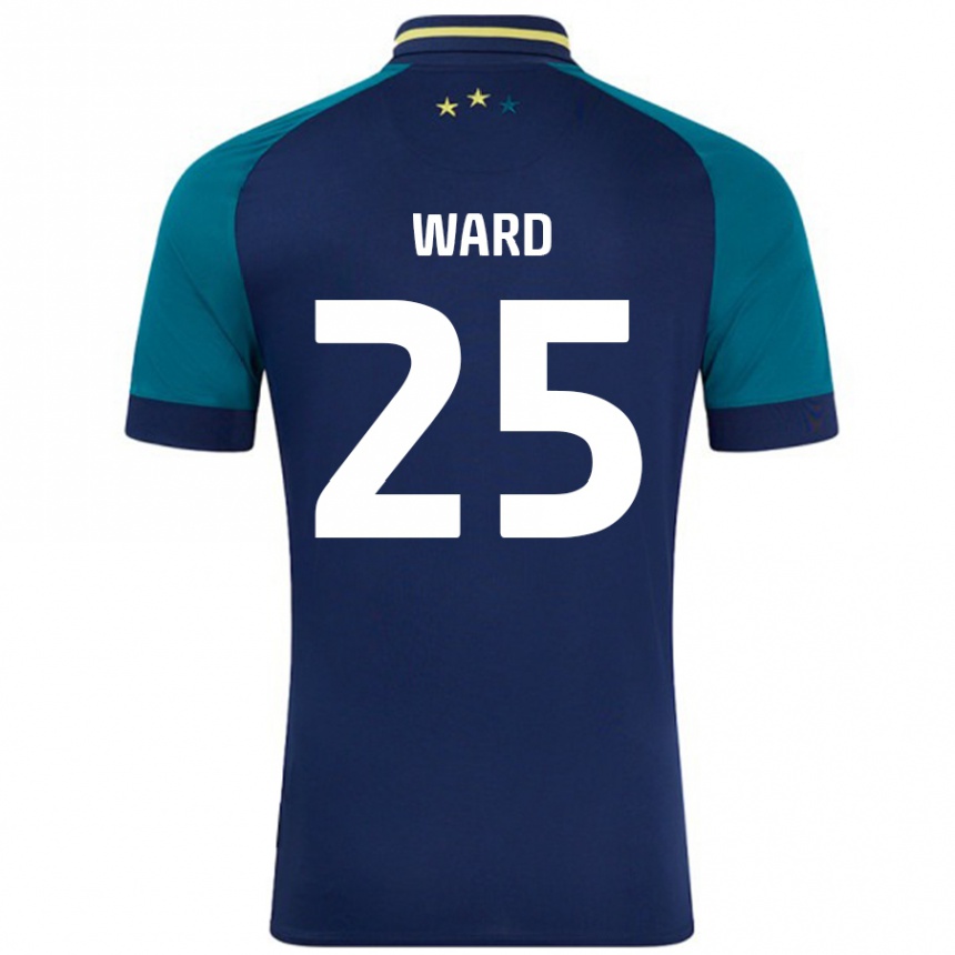 Vaikiškas Danny Ward #25 Navy Tamsiai Žalia Išvykos Marškinėliai 2024/25 T-Shirt