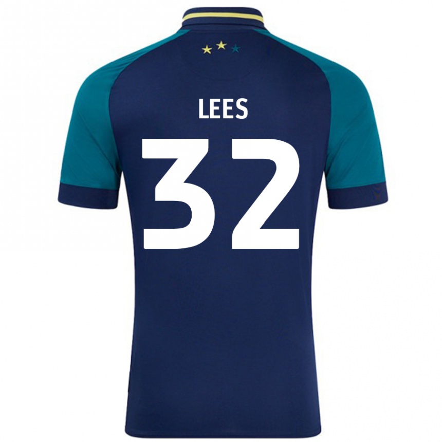 Vaikiškas Tom Lees #32 Navy Tamsiai Žalia Išvykos Marškinėliai 2024/25 T-Shirt