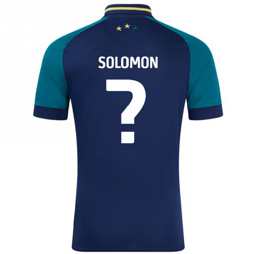 Vaikiškas Eko Solomon #0 Navy Tamsiai Žalia Išvykos Marškinėliai 2024/25 T-Shirt