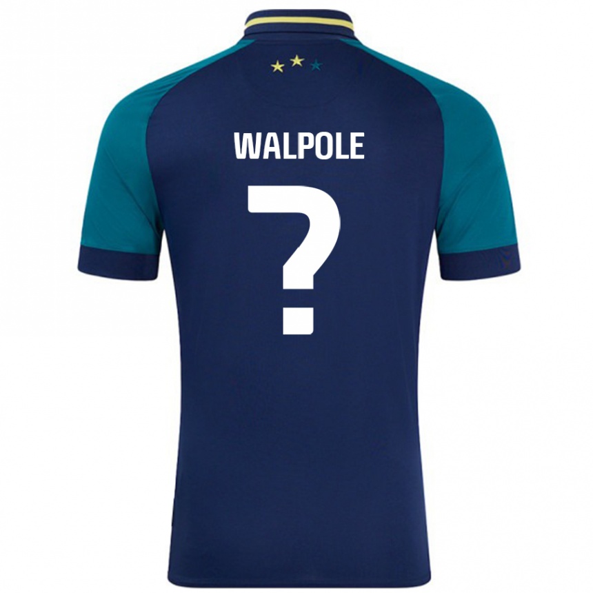 Vaikiškas Alex Walpole #0 Navy Tamsiai Žalia Išvykos Marškinėliai 2024/25 T-Shirt