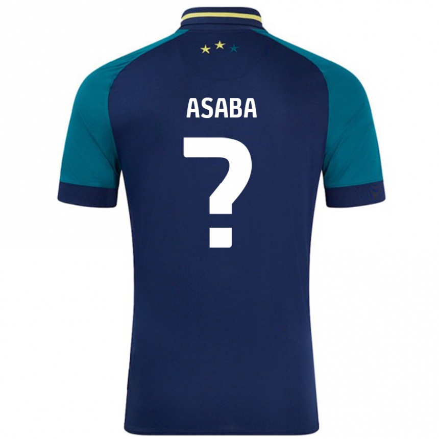 Vaikiškas Alexander Asaba #0 Navy Tamsiai Žalia Išvykos Marškinėliai 2024/25 T-Shirt