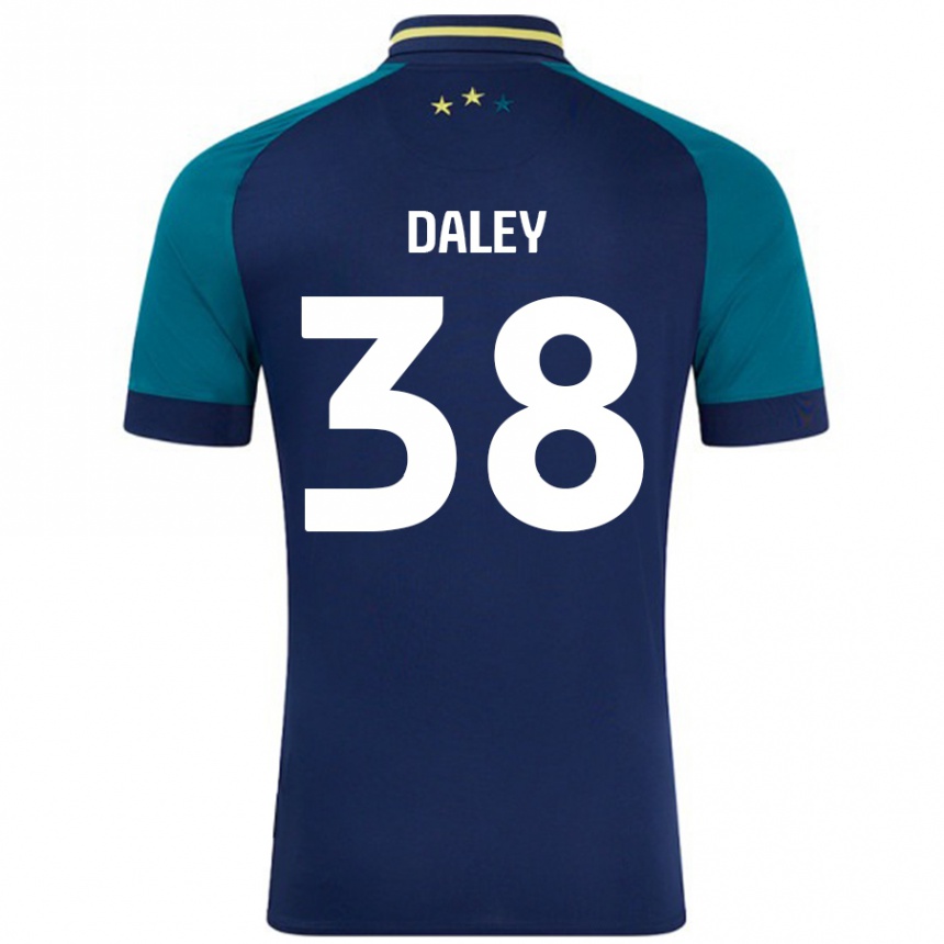 Vaikiškas Luke Daley #38 Navy Tamsiai Žalia Išvykos Marškinėliai 2024/25 T-Shirt