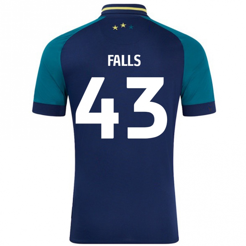 Vaikiškas Conor Falls #43 Navy Tamsiai Žalia Išvykos Marškinėliai 2024/25 T-Shirt