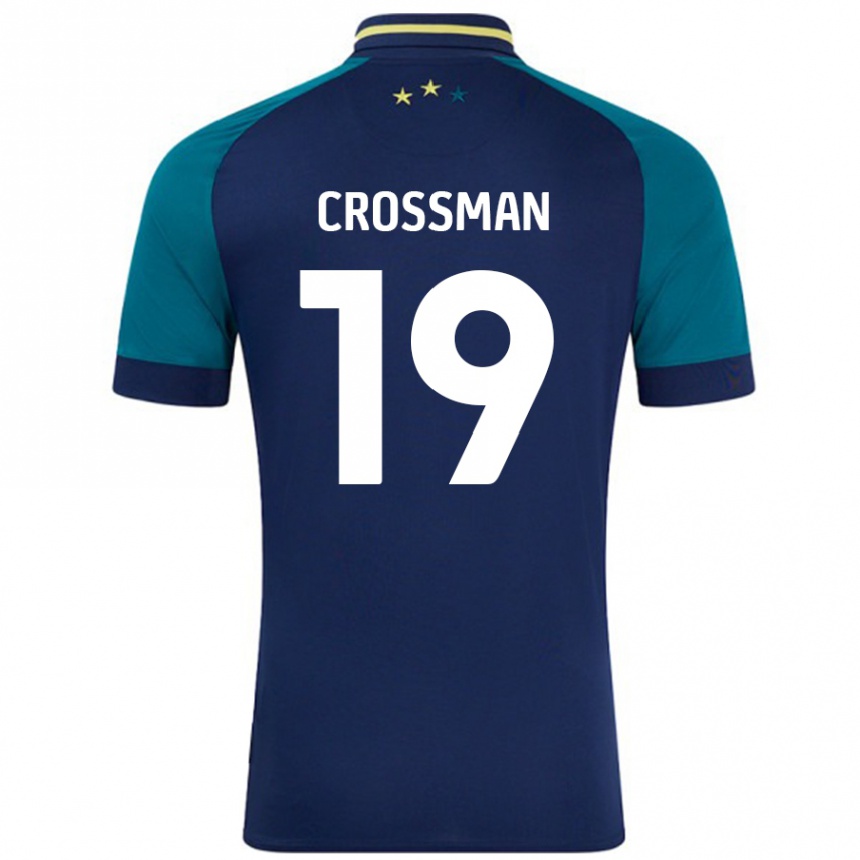 Vaikiškas Paige Crossman #19 Navy Tamsiai Žalia Išvykos Marškinėliai 2024/25 T-Shirt