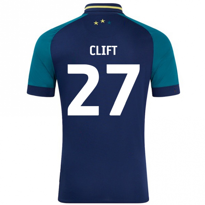 Vaikiškas Cassidy Clift #27 Navy Tamsiai Žalia Išvykos Marškinėliai 2024/25 T-Shirt