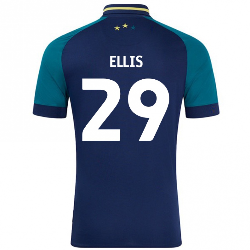 Vaikiškas Molly Ellis #29 Navy Tamsiai Žalia Išvykos Marškinėliai 2024/25 T-Shirt