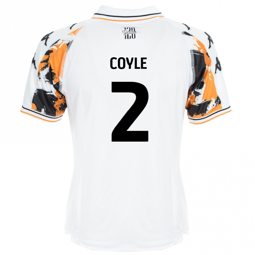 Vaikiškas Lewie Coyle #2 Baltas Išvykos Marškinėliai 2024/25 T-Shirt