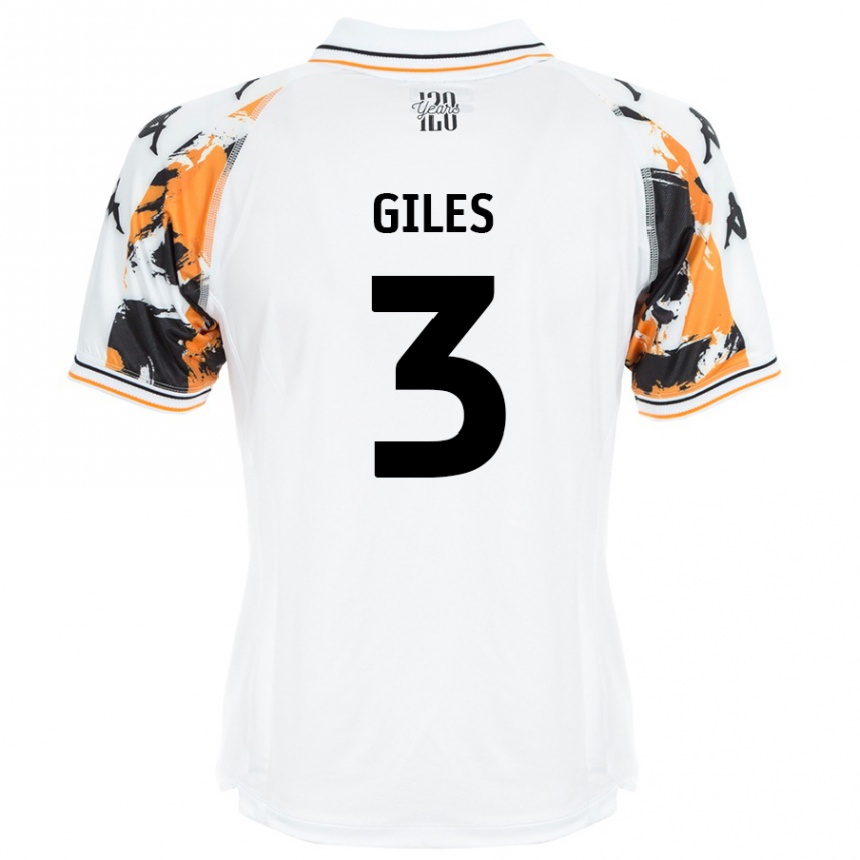 Vaikiškas Ryan Giles #3 Baltas Išvykos Marškinėliai 2024/25 T-Shirt