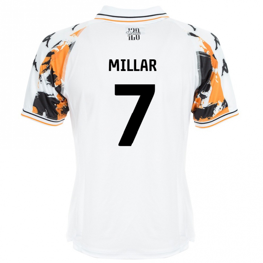 Vaikiškas Liam Millar #7 Baltas Išvykos Marškinėliai 2024/25 T-Shirt