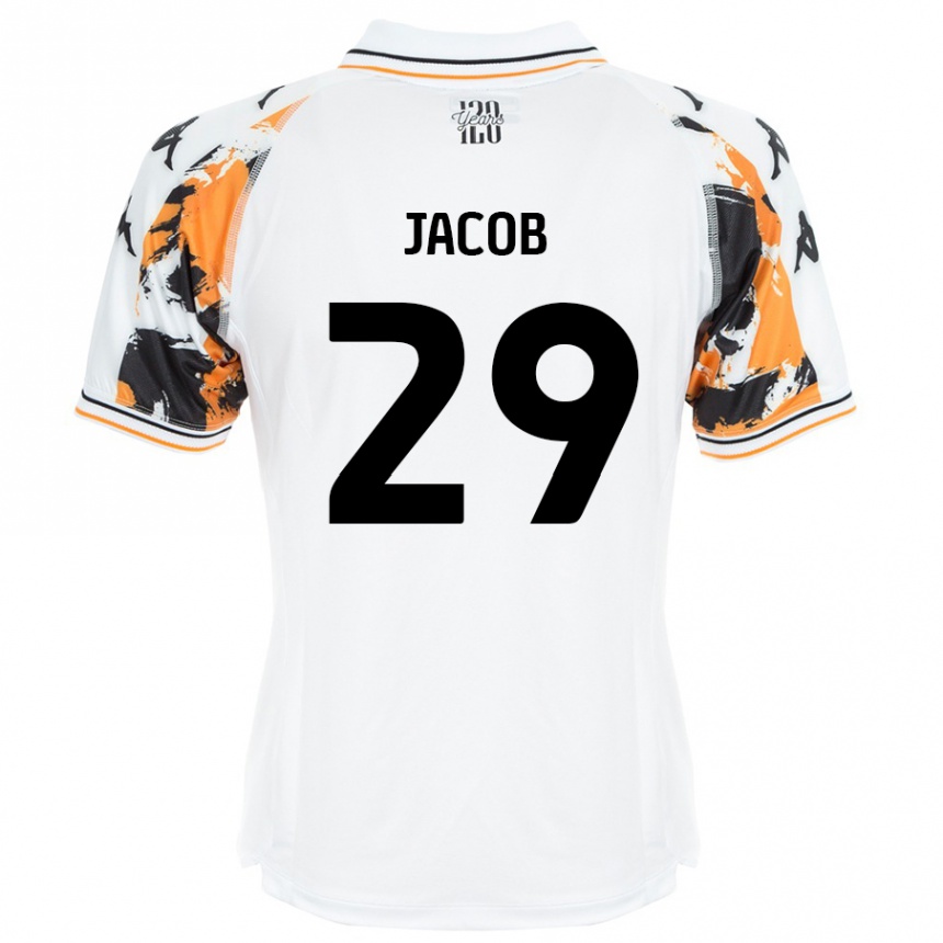 Vaikiškas Matty Jacob #29 Baltas Išvykos Marškinėliai 2024/25 T-Shirt