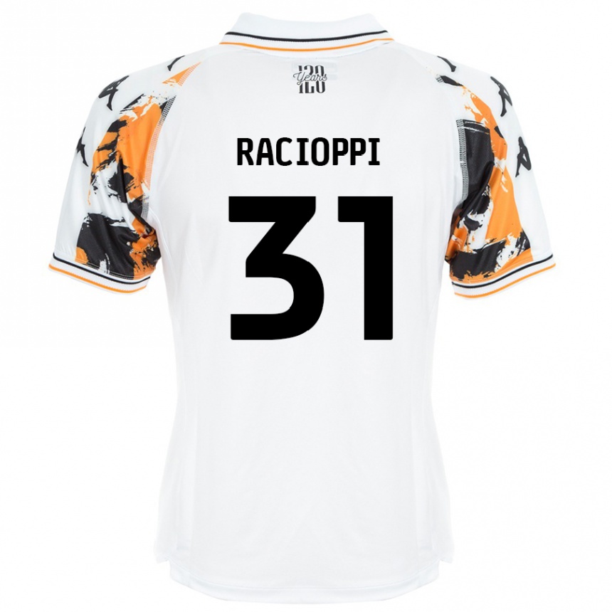 Vaikiškas Anthony Racioppi #31 Baltas Išvykos Marškinėliai 2024/25 T-Shirt