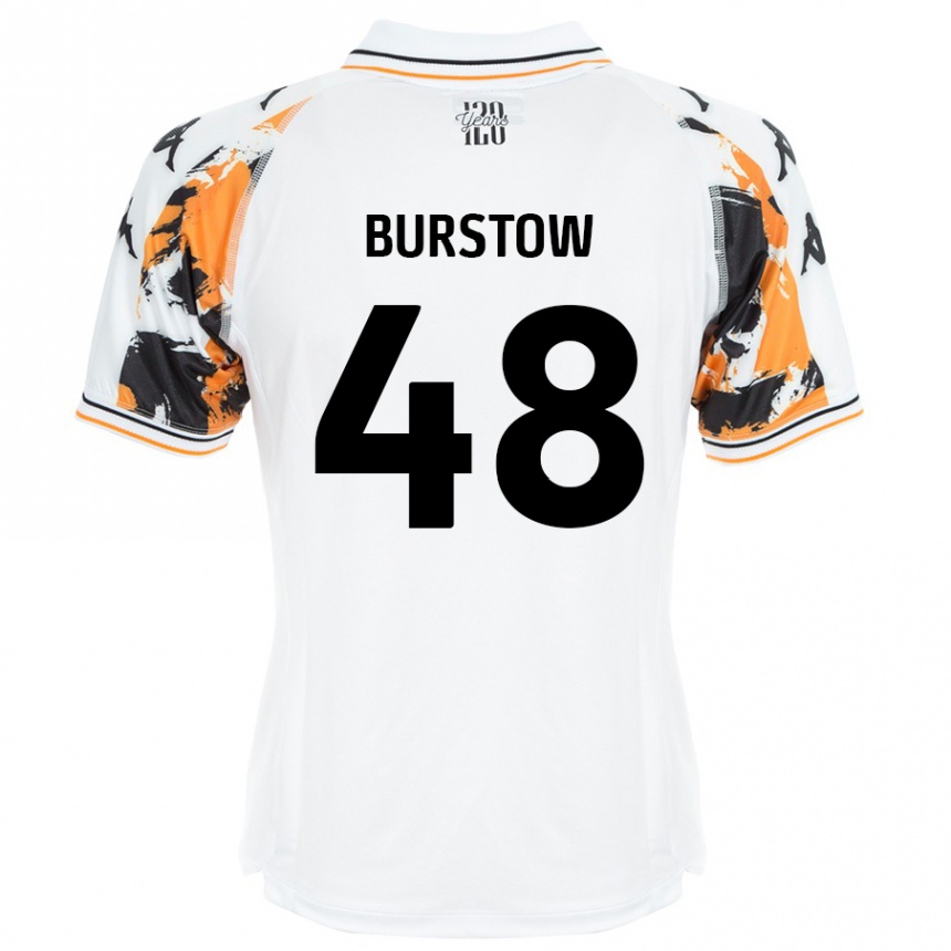 Vaikiškas Mason Burstow #48 Baltas Išvykos Marškinėliai 2024/25 T-Shirt