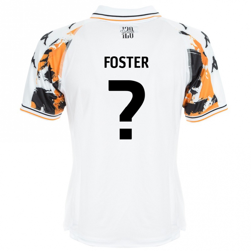 Vaikiškas Owen Foster #0 Baltas Išvykos Marškinėliai 2024/25 T-Shirt