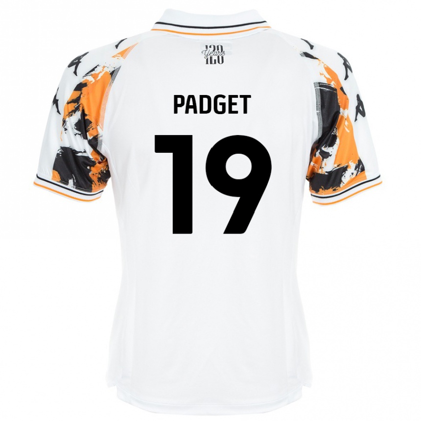 Vaikiškas Bethany Padget #19 Baltas Išvykos Marškinėliai 2024/25 T-Shirt