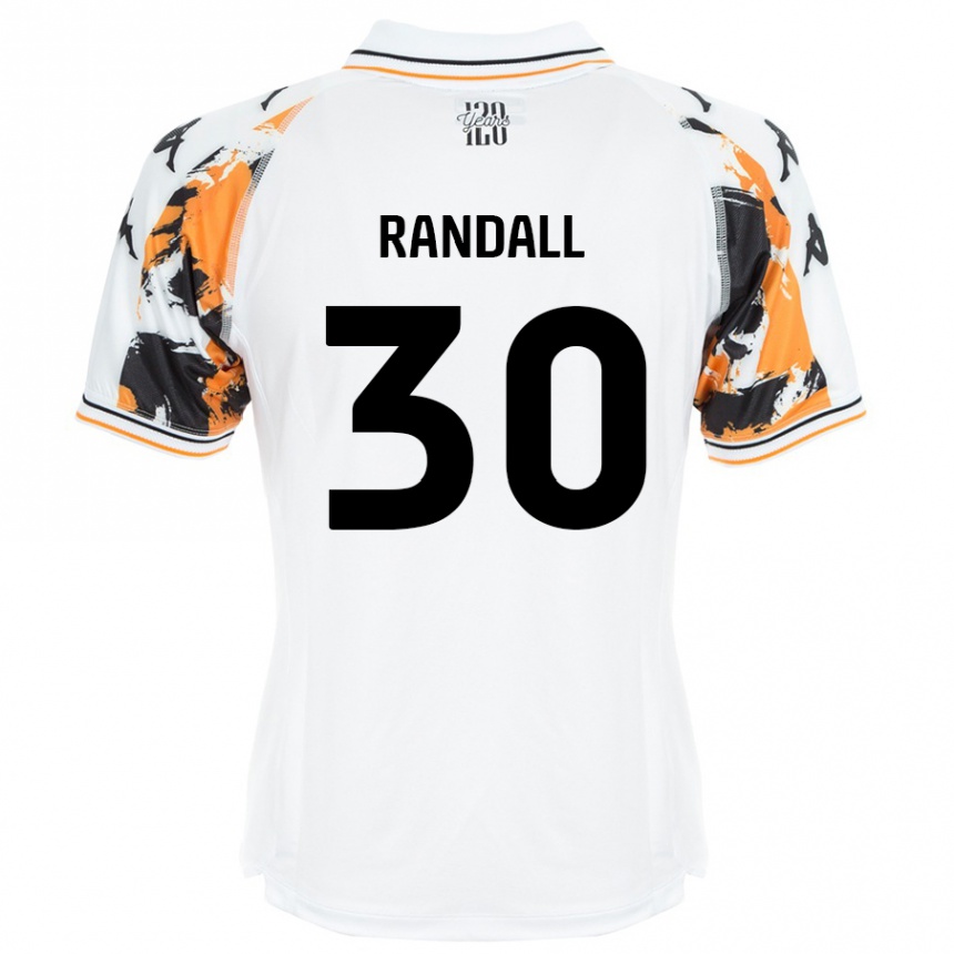 Vaikiškas Jennifer Randall #30 Baltas Išvykos Marškinėliai 2024/25 T-Shirt