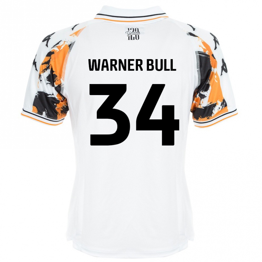 Vaikiškas Lucy Warner-Bull #34 Baltas Išvykos Marškinėliai 2024/25 T-Shirt