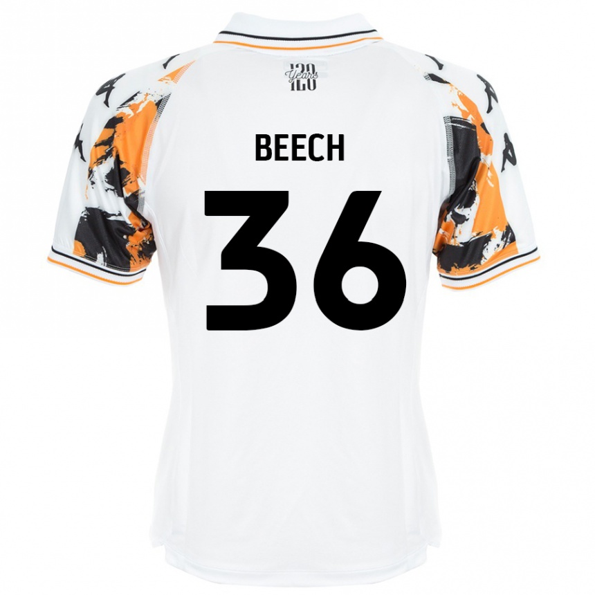 Vaikiškas Amy Beech #36 Baltas Išvykos Marškinėliai 2024/25 T-Shirt