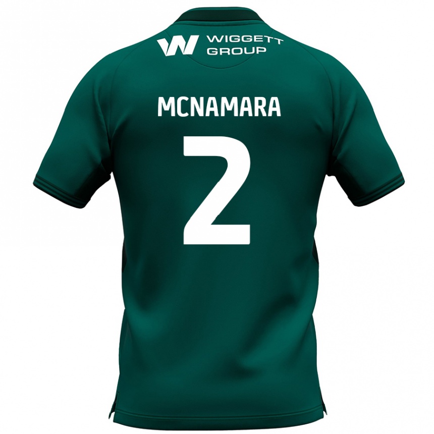 Vaikiškas Danny Mcnamara #2 Žalia Išvykos Marškinėliai 2024/25 T-Shirt