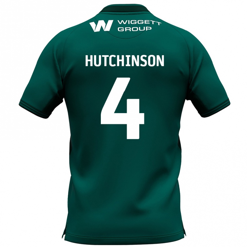 Vaikiškas Shaun Hutchinson #4 Žalia Išvykos Marškinėliai 2024/25 T-Shirt