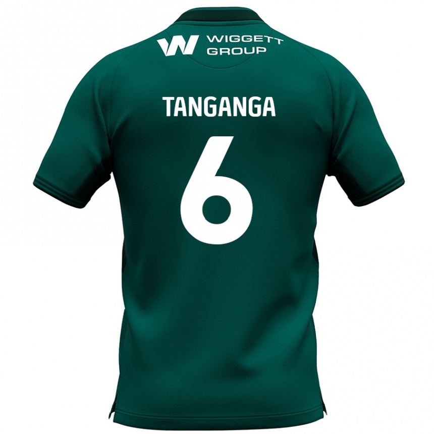 Vaikiškas Japhet Tanganga #6 Žalia Išvykos Marškinėliai 2024/25 T-Shirt