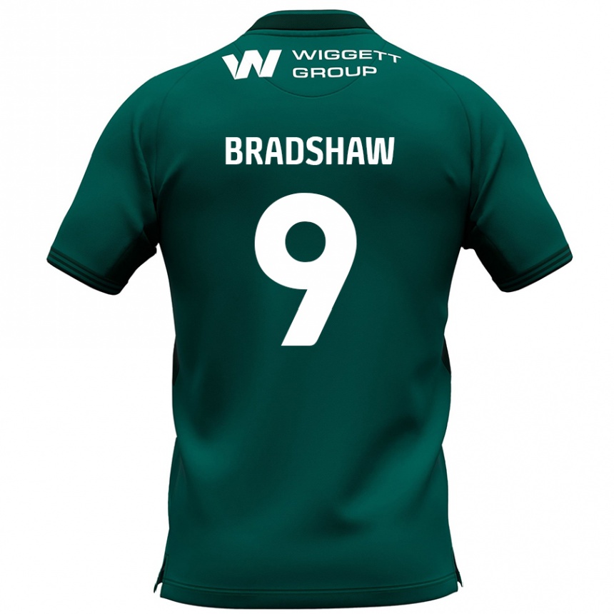 Vaikiškas Tom Bradshaw #9 Žalia Išvykos Marškinėliai 2024/25 T-Shirt