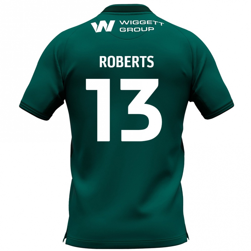 Vaikiškas Liam Roberts #13 Žalia Išvykos Marškinėliai 2024/25 T-Shirt