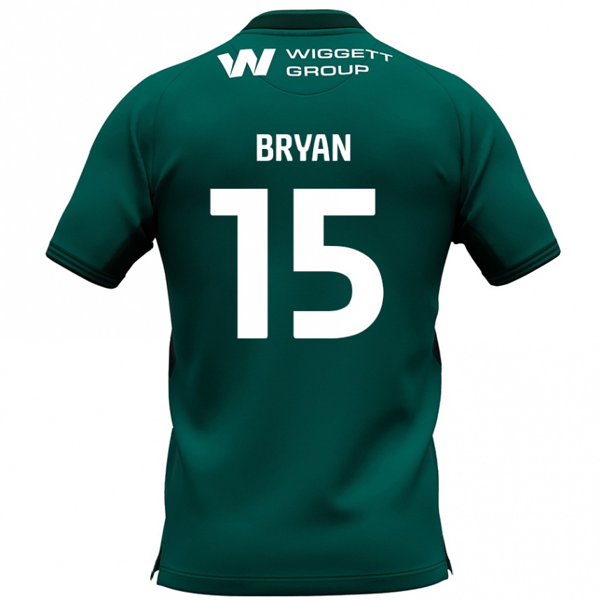 Vaikiškas Joe Bryan #15 Žalia Išvykos Marškinėliai 2024/25 T-Shirt