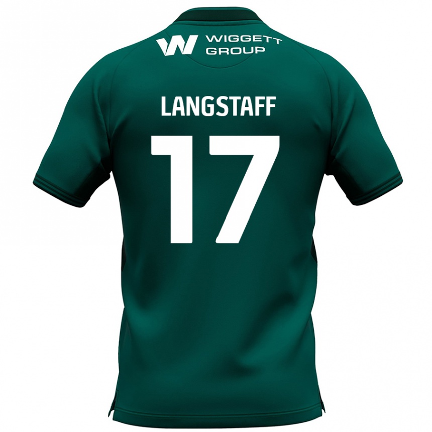 Vaikiškas Macaulay Langstaff #17 Žalia Išvykos Marškinėliai 2024/25 T-Shirt