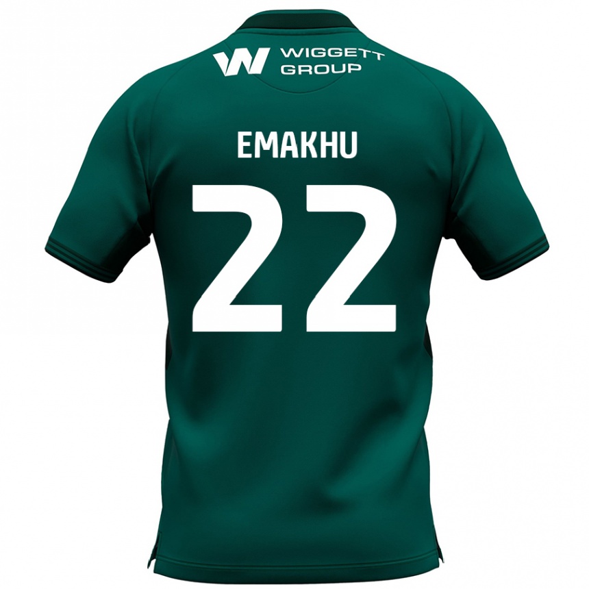 Vaikiškas Aidomo Emakhu #22 Žalia Išvykos Marškinėliai 2024/25 T-Shirt